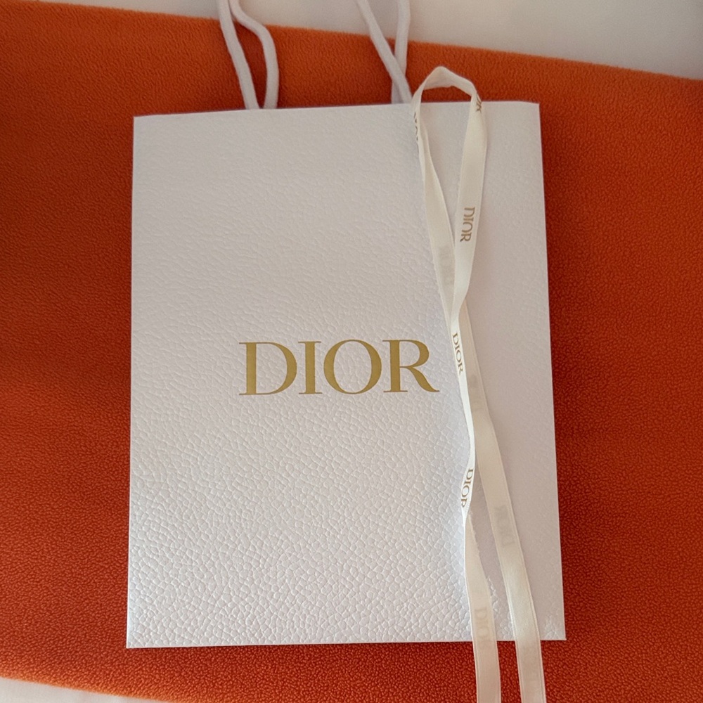 Dior White and Gold Luxury Bag